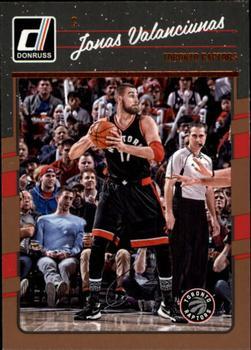 #107 Jonas Valanciunas - Toronto Raptors - 2016-17 Donruss Basketball
