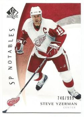 #107 Steve Yzerman - Detroit Red Wings - 2005-06 SP Authentic Hockey