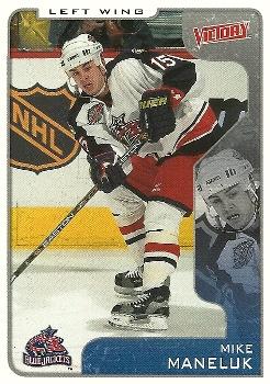 #107 Mike Maneluk - Columbus Blue Jackets - 2001-02 Upper Deck Victory Hockey