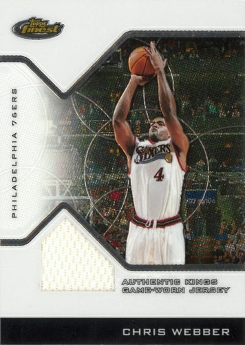 #107 Chris Webber - Philadelphia 76ers - 2004-05 Finest Basketball