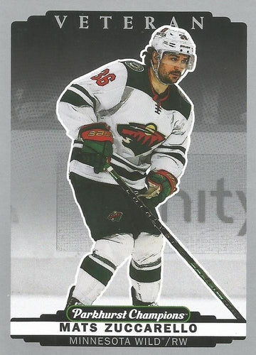 #107 Mats Zuccarello - Minnesota Wild - 2022-23 Parkhurst Champions - Silver Hockey