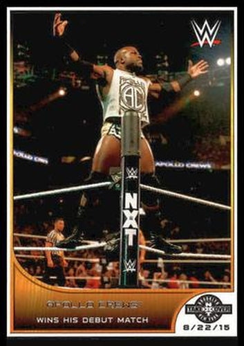 #107 Apollo Crews - 2016 Topps WWE Road to Wrestlemania Wrestling
