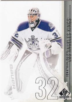 #107 Jonathan Quick - Los Angeles Kings - 2010-11 SP Authentic Hockey