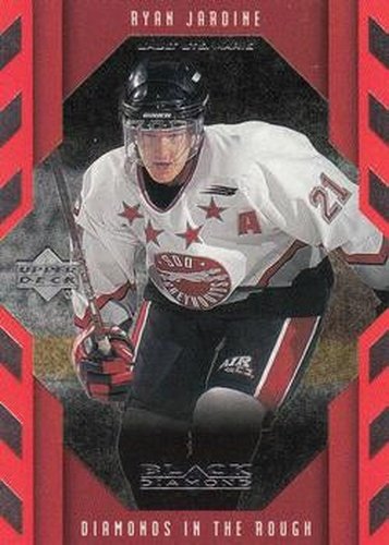 #107 Ryan Jardine - Sault Ste. Marie Greyhounds - 1999-00 Upper Deck Black Diamond Hockey