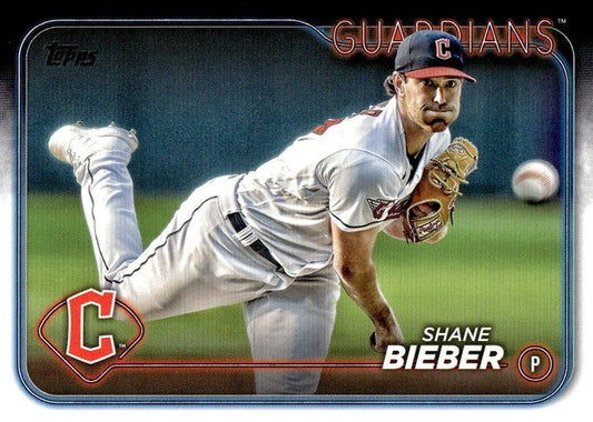#107 Shane Bieber - Cleveland Guardians - 2024 Topps Baseball