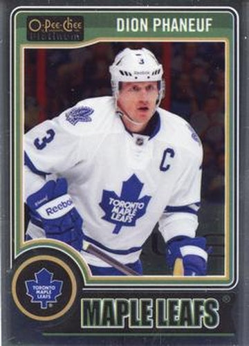 #107b Dion Phaneuf - Toronto Maple Leafs - 2014-15 O-Pee-Chee Platinum Hockey