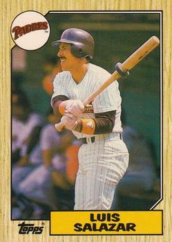 #108T Luis Salazar - San Diego Padres - 1987 Topps Traded Baseball