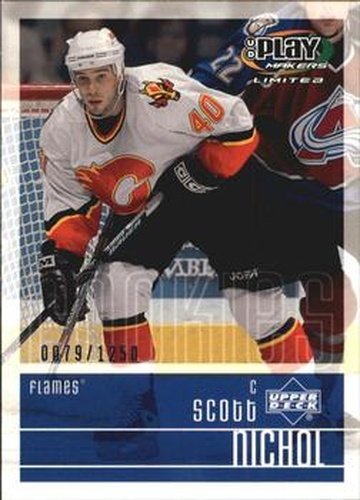 #108 Scott Nichol - Calgary Flames - 2001-02 Upper Deck Playmakers Hockey