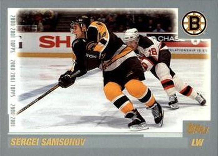 #108 Sergei Samsonov - Boston Bruins - 2000-01 O-Pee-Chee Hockey