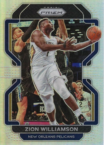 #108 Zion Williamson - New Orleans Pelicans - 2021-22 Panini Prizm - Silver Basketball