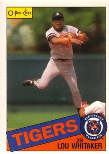 #108 Lou Whitaker - Detroit Tigers - 1985 O-Pee-Chee Baseball