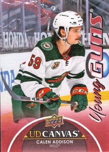 #C108 Calen Addison - Minnesota Wild - 2021-22 Upper Deck - UD Canvas Hockey