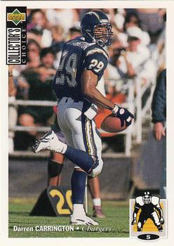 #108 Darren Carrington - San Diego Chargers - 1994 Collector's Choice Football