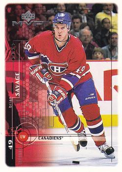 #108 Brian Savage - Montreal Canadiens - 1998-99 Upper Deck MVP Hockey