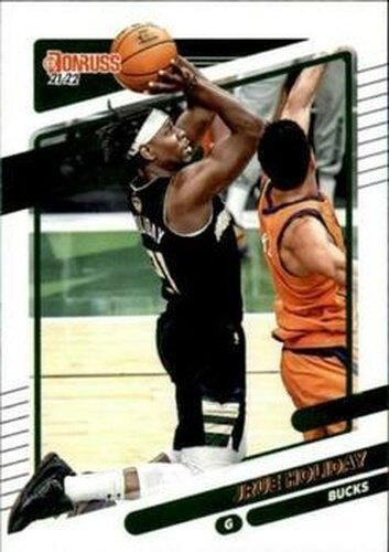 #108 Jrue Holiday - Milwaukee Bucks - 2021-22 Donruss Basketball