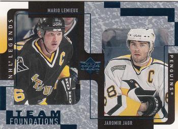 #108 Mario Lemieux / Jaromir Jagr - Pittsburgh Penguins - 2000-01 Upper Deck Legends Hockey