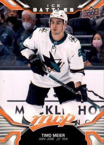 #108 Timo Meier - San Jose Sharks - 2022-23 Upper Deck MVP - Ice Battles Hockey
