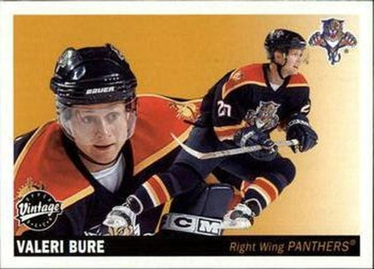 #108 Valeri Bure - Florida Panthers - 2002-03 Upper Deck Vintage Hockey