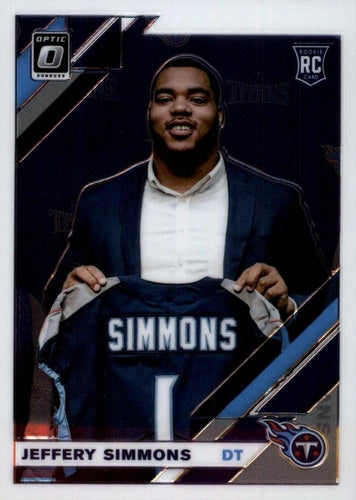 #108 Jeffery Simmons - Tennessee Titans - 2019 Donruss Optic Football