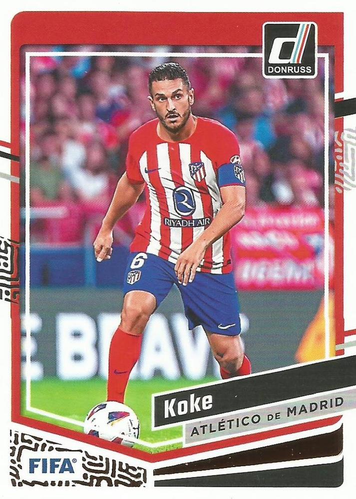 #108 Koke - Atletico Madrid - 2023-24 Donruss Soccer