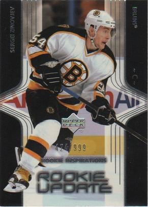 #108 Sergei Zinovjev - Boston Bruins - 2003-04 Upper Deck Rookie Update Hockey