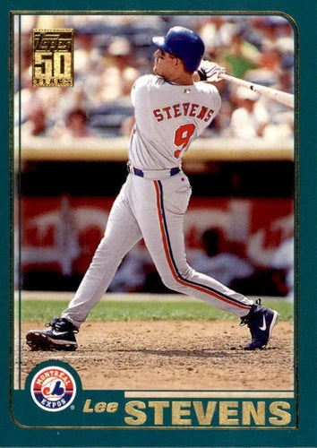 #108 Lee Stevens - Montreal Expos - 2001 Topps Baseball