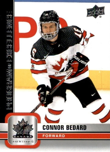 #108 Connor Bedard - Canada - 2023 Upper Deck Team Canada Juniors Hockey