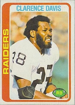 #108 Clarence Davis - Oakland Raiders - 1978 Topps Football