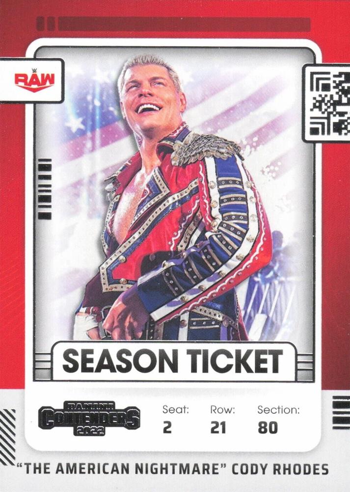 #108 The American Nightmare Cody Rhodes - 2022 Panini Chronicles WWE Wrestling