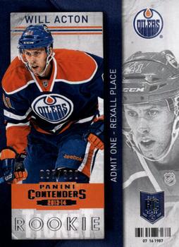 #108 Will Acton - Edmonton Oilers - 2013-14 Panini Contenders Hockey