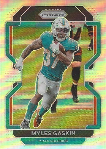 #108 Myles Gaskin - Miami Dolphins - 2021 Panini Prizm - Silver Football