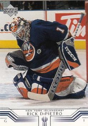 #108 Rick DiPietro - New York Islanders - 2001-02 Upper Deck Hockey