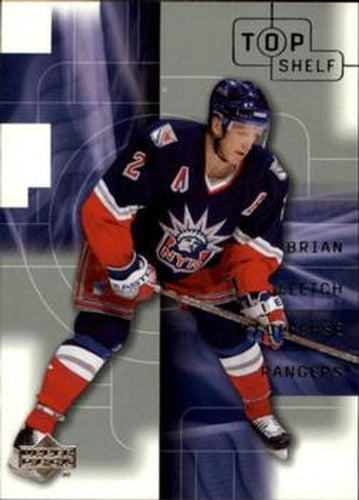 #108 Brian Leetch - New York Rangers - 2001-02 Upper Deck Top Shelf Hockey