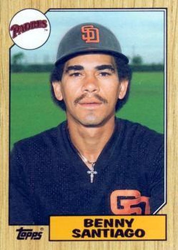 #109T Benny Santiago - San Diego Padres - 1987 Topps Traded Baseball