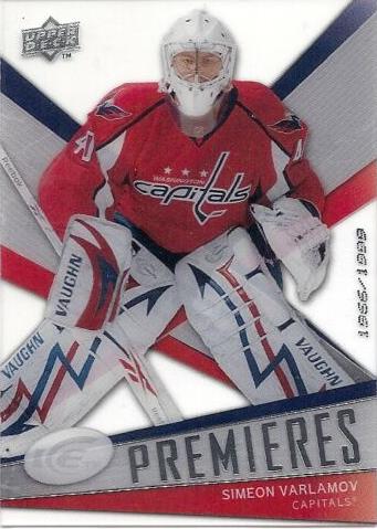 #109 Simeon Varlamov - Washington Capitals - 2008-09 Upper Deck Ice Hockey