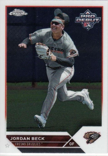 #PDC-109 Jordan Beck - Fresno Grizzlies - 2023 Topps Pro Debut - Chrome Baseball