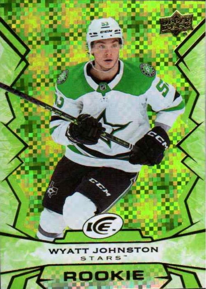 #109 Wyatt Johnston - Dallas Stars - 2022-23 Upper Deck Ice - Green Hockey