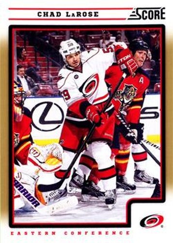 #109 Chad LaRose - Carolina Hurricanes - 2012-13 Score - Gold Rush Hockey