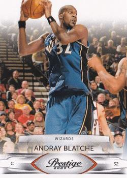 #109 Andray Blatche - Washington Wizards - 2009-10 Panini Prestige Basketball
