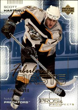 #109 Scott Hartnell - Nashville Predators - 2000-01 Upper Deck Pros & Prospects Hockey