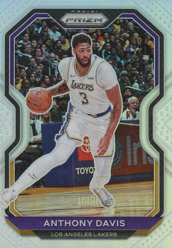 #109 Anthony Davis - Los Angeles Lakers - 2020-21 Panini Prizm - Silver Prizms Basketball