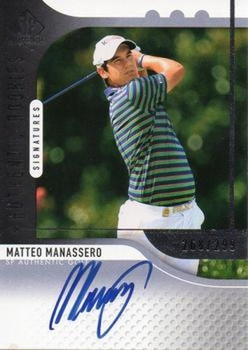 #109 Matteo Manassero - 2012 SP Authentic Golf