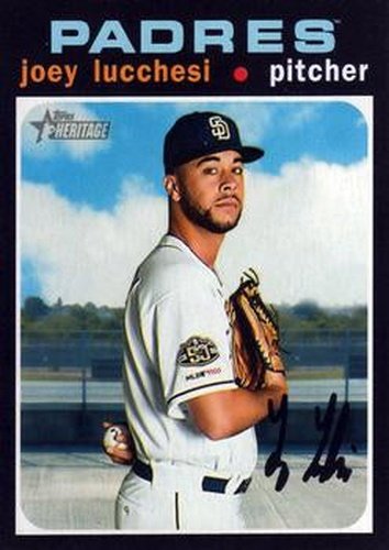 #109 Joey Lucchesi - San Diego Padres - 2020 Topps Heritage Baseball