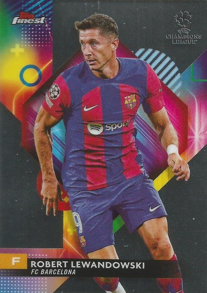 #109 Robert Lewandowski - FC Barcelona - 2023-24 Finest UEFA Club Competitions Soccer