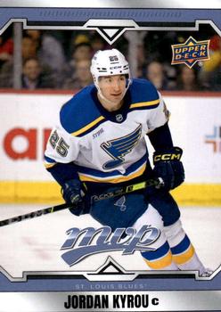 #109 Jordan Kyrou - St. Louis Blues - 2024-25 Upper Deck MVP Hockey