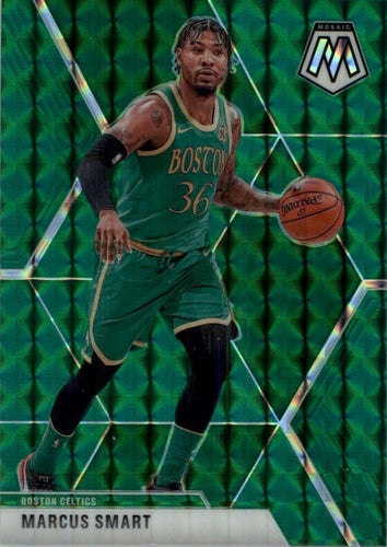 #109 Marcus Smart - Boston Celtics - 2019-20 Panini Mosaic - Green Prizm Basketball