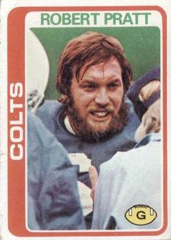 #109 Robert Pratt - Baltimore Colts - 1978 Topps Football