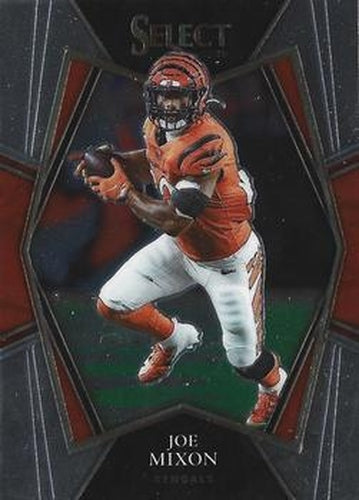 #109 Joe Mixon - Cincinnati Bengals - 2021 Panini Select - Black and Gold Prizm Die Cut Football
