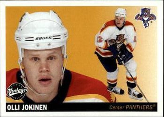 #109 Olli Jokinen - Florida Panthers - 2002-03 Upper Deck Vintage Hockey