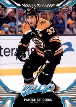 #109 Patrice Bergeron - Boston Bruins - 2022-23 Upper Deck MVP Hockey